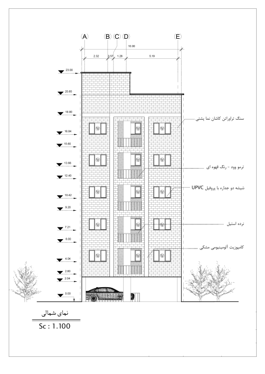 نمونه نقشه فاز دو اجرایی توسط تیم حرفه ای sabstudio.ir